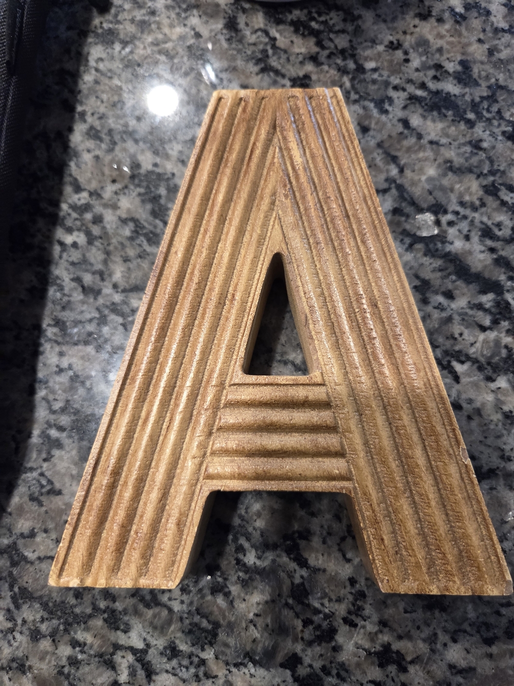 Kirklands Metallic Copper Decorative Letter A